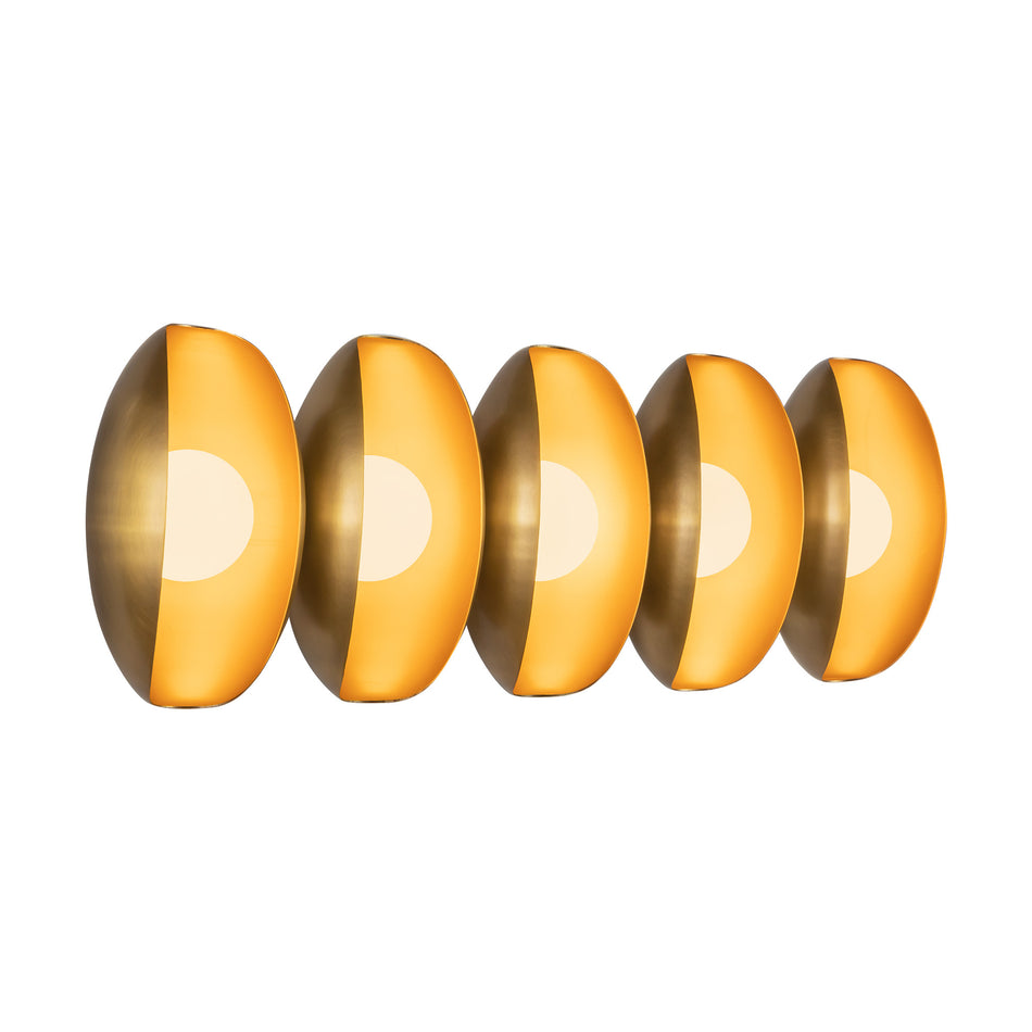 Cortez 26-in Brass dimmable LED Bathroom Vanity Light