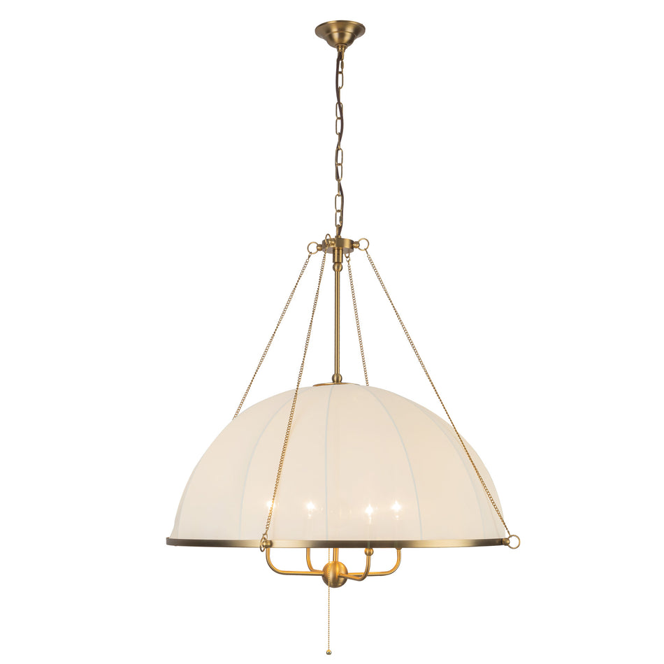 Crosby 33-in Brushed Gold Socket Chandelier