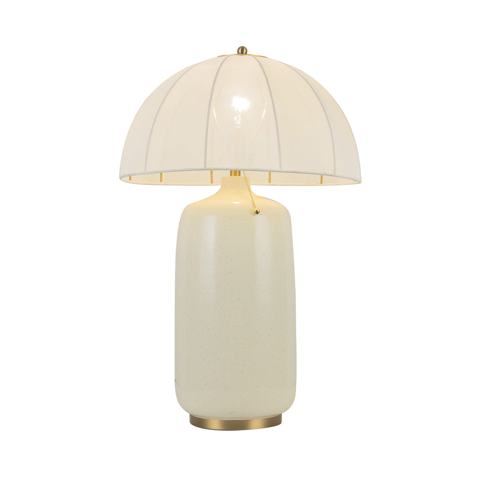 Crosby 18-in Brushed Gold Socket Table Lamp by ALORA MOOD