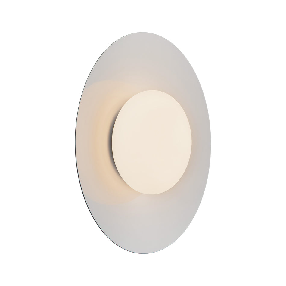 Cruz 15-in Metal - Black/White LED Flush Mount by KUZCO