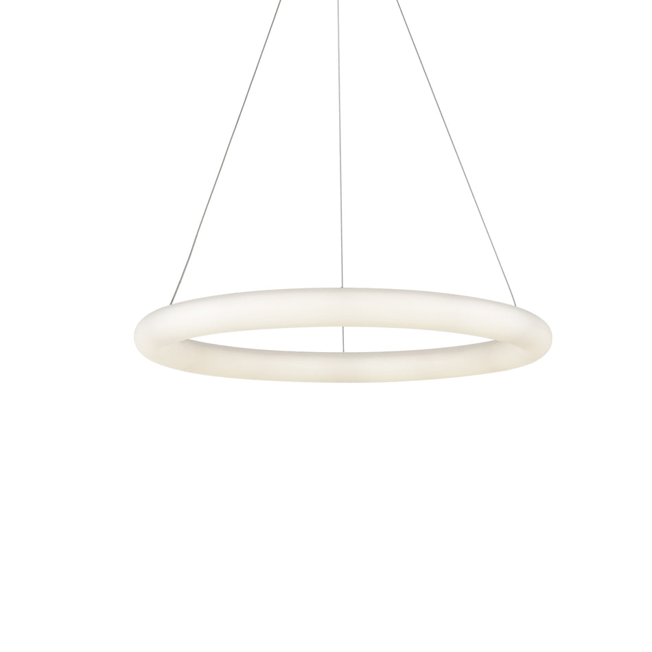 Cumulus Minor 24-in White LED Pendant