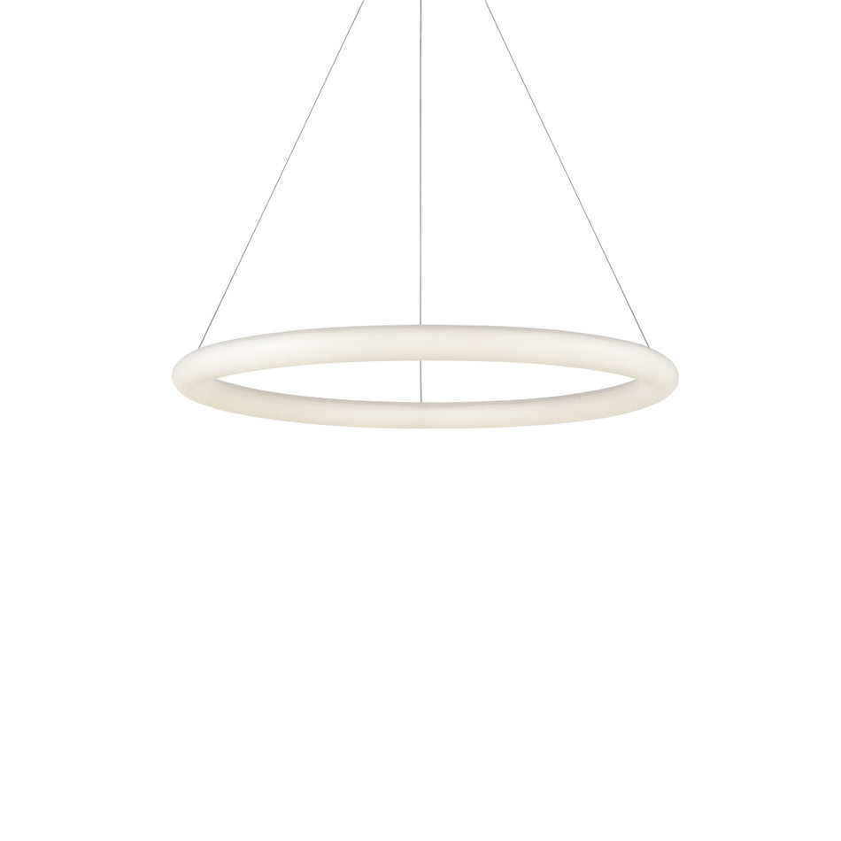Cumulus Minor 40-in White LED Pendant by KUZCO