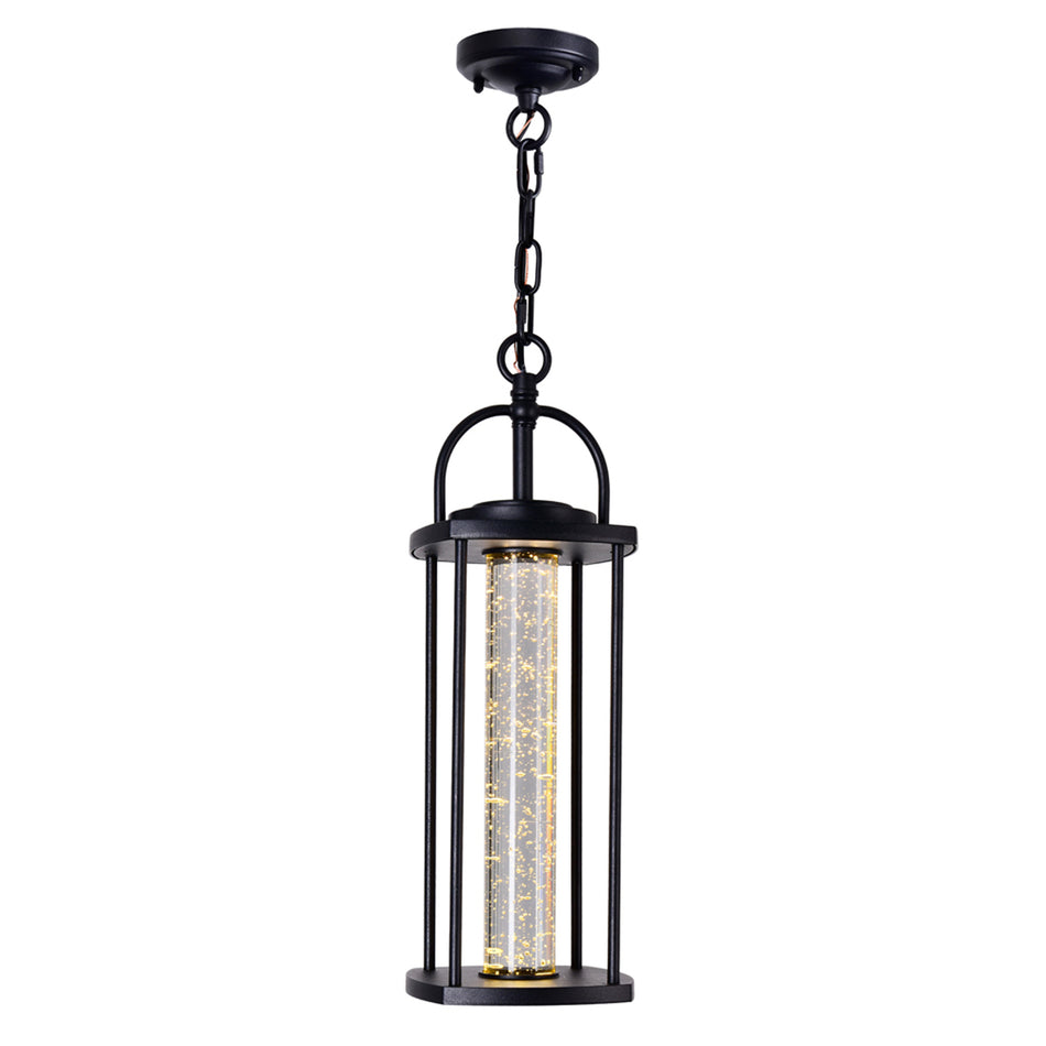 Greenwood LED Black Outdoor Pendant