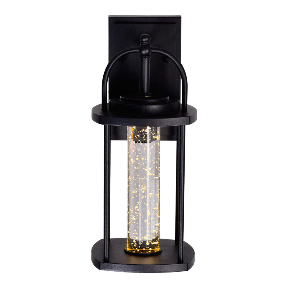 Greenwood LED Black Outdoor Wall Lantern by CWI