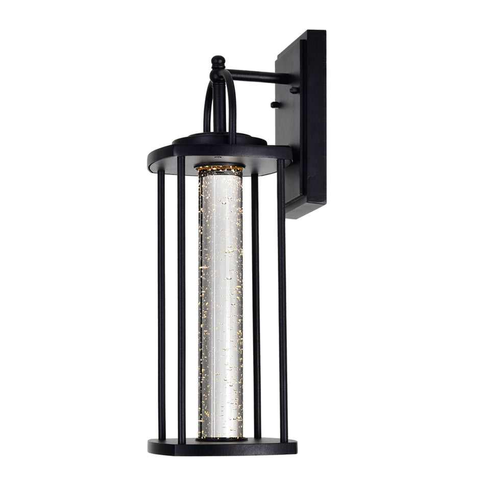 Greenwood LED Black Outdoor Wall Lantern