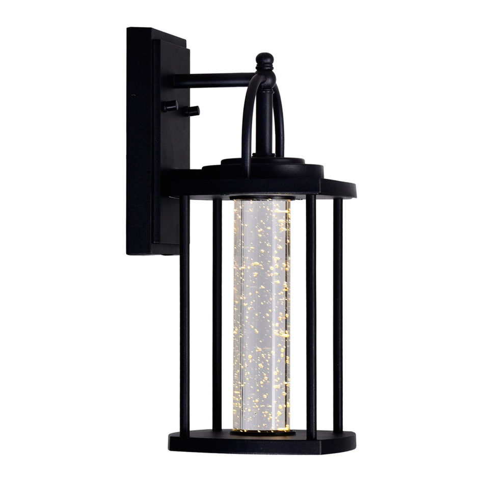Greenwood LED Black Outdoor Wall Lantern