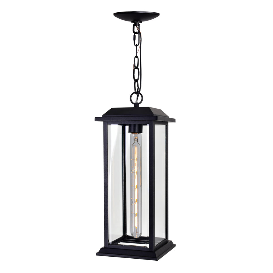Blackbridge 1 Light Black Outdoor Pendant