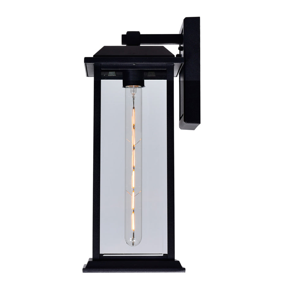Blackbridge 1 Light Black Outdoor Wall Lantern by CWI