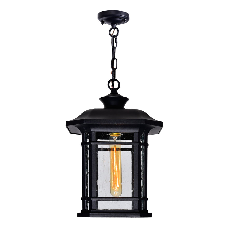 Blackburn 1 Light Black Outdoor Pendant by CWI