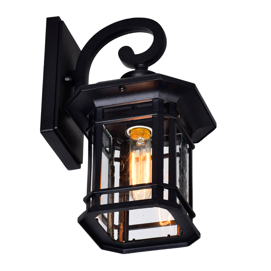 Blackburn 1 Light Black Outdoor Wall Lantern by CWI