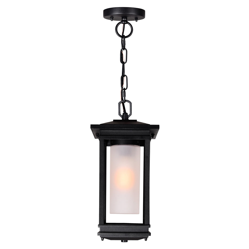 Granville 1 Light Black Outdoor Hanging Light by CWI