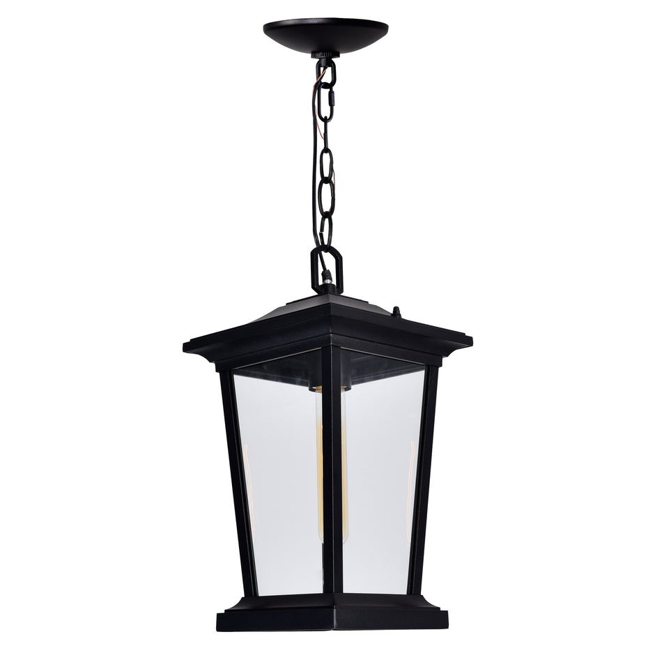Leawood 1 Light Black Outdoor Lantern Head by CWI