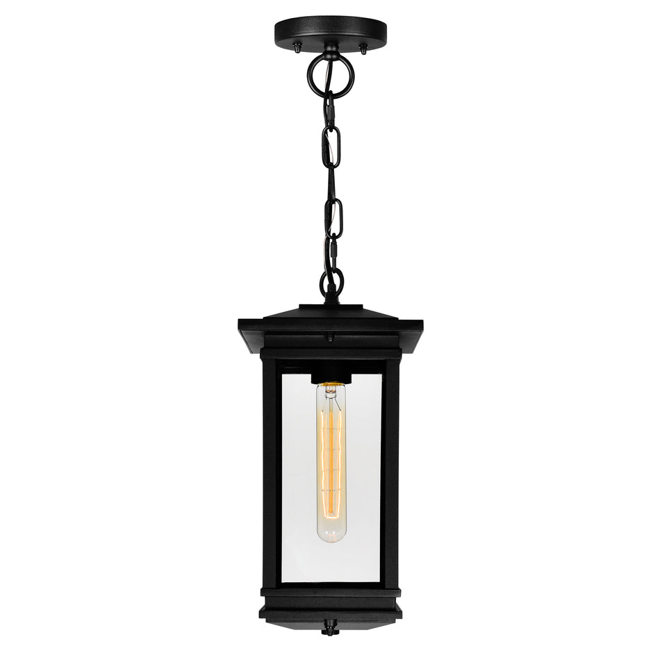 Oakwood 1 Light Outdoor Black Pendant by CWI