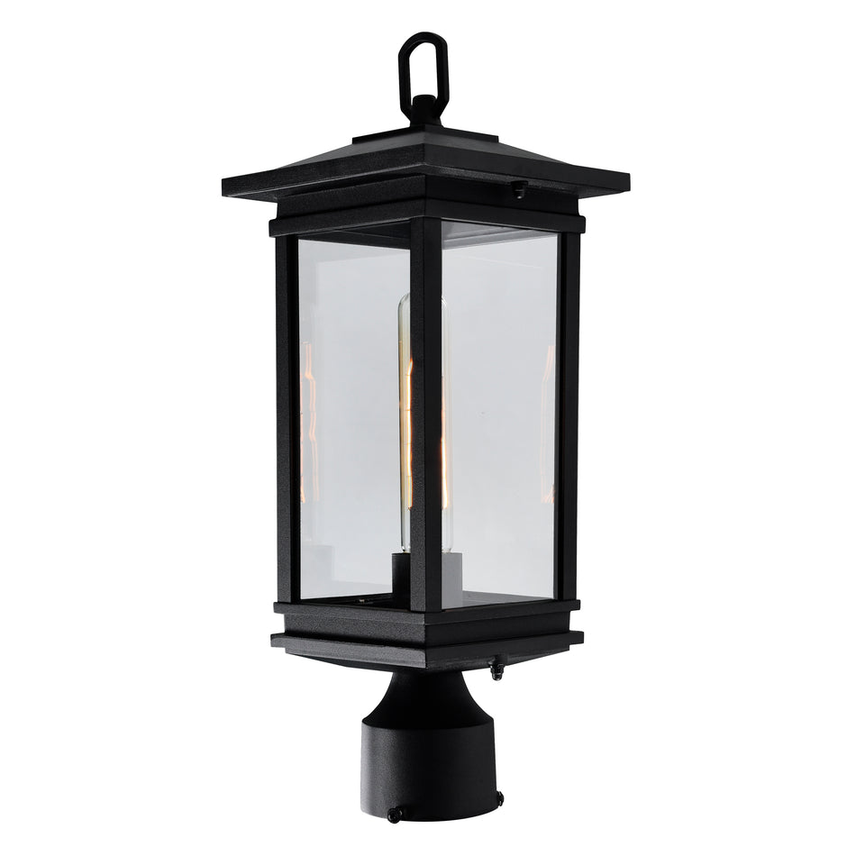Oakwood 1 Light Outdoor Black Lantern Head by CWI