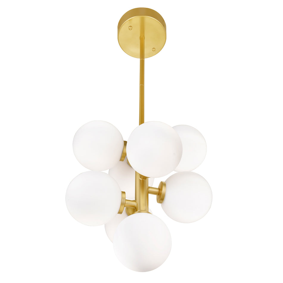 Arya 8 Light Satin Gold Pendant