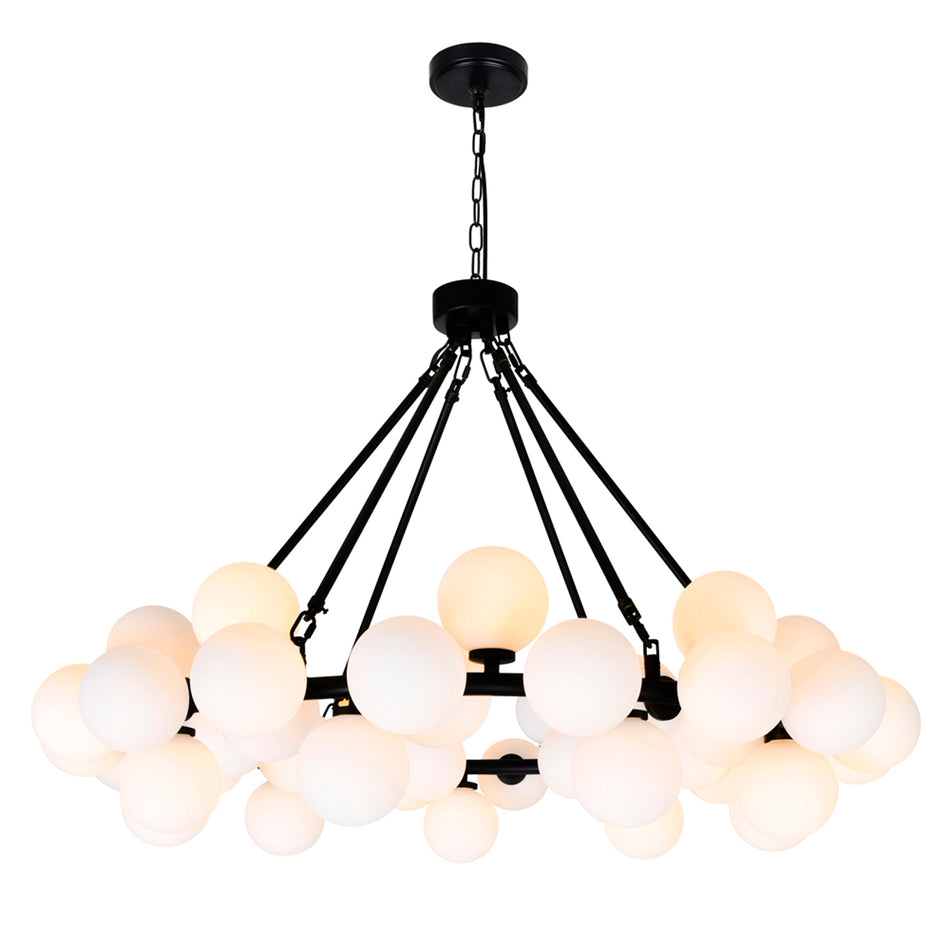 Arya 45 Light Black Chandelier