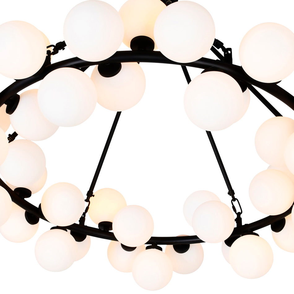 Arya 70 Light Black Chandelier by CWI