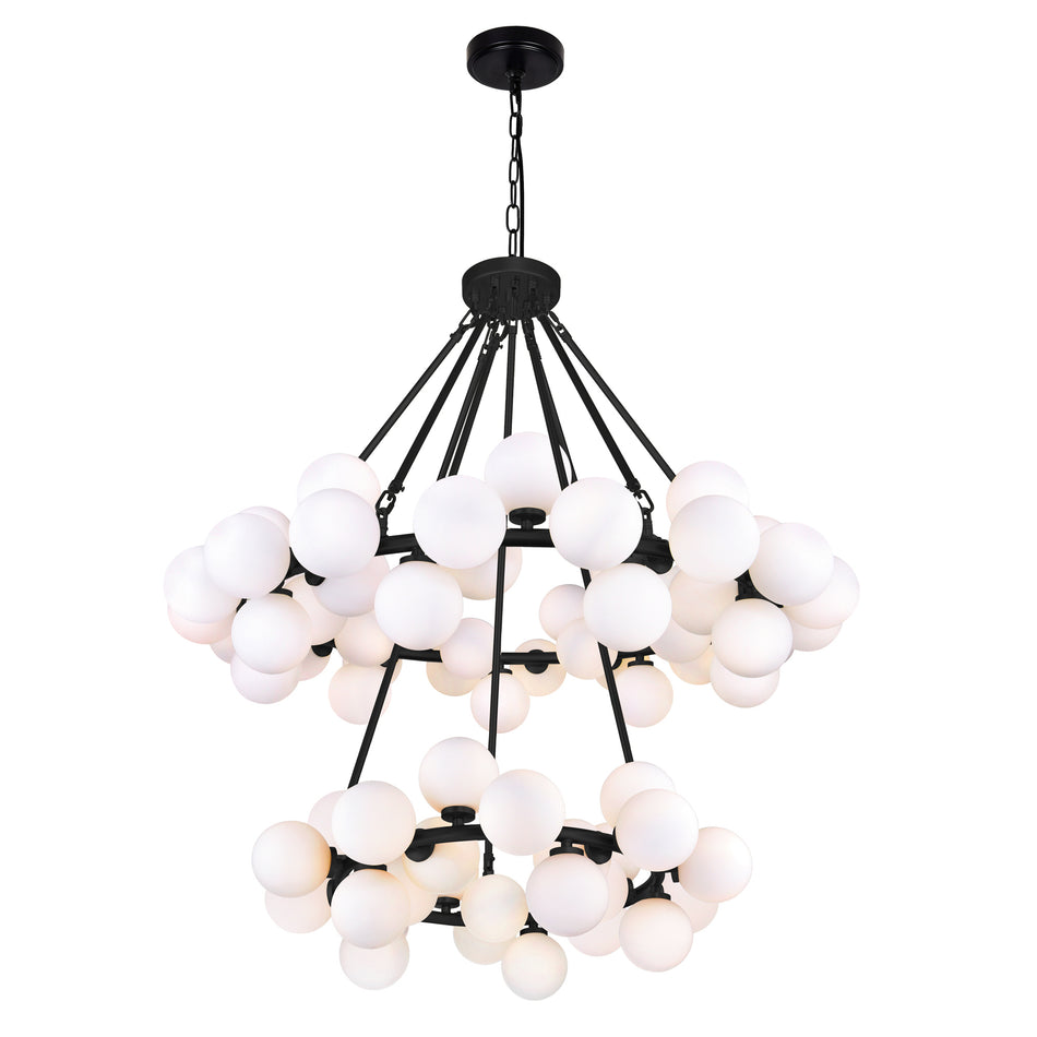 Arya 70 Light Black Chandelier