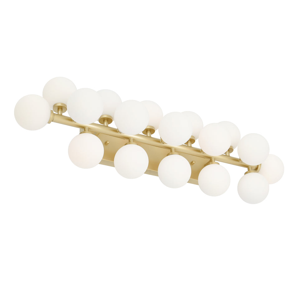 Arya 17 Light Satin Gold Wall Sconce by CWI