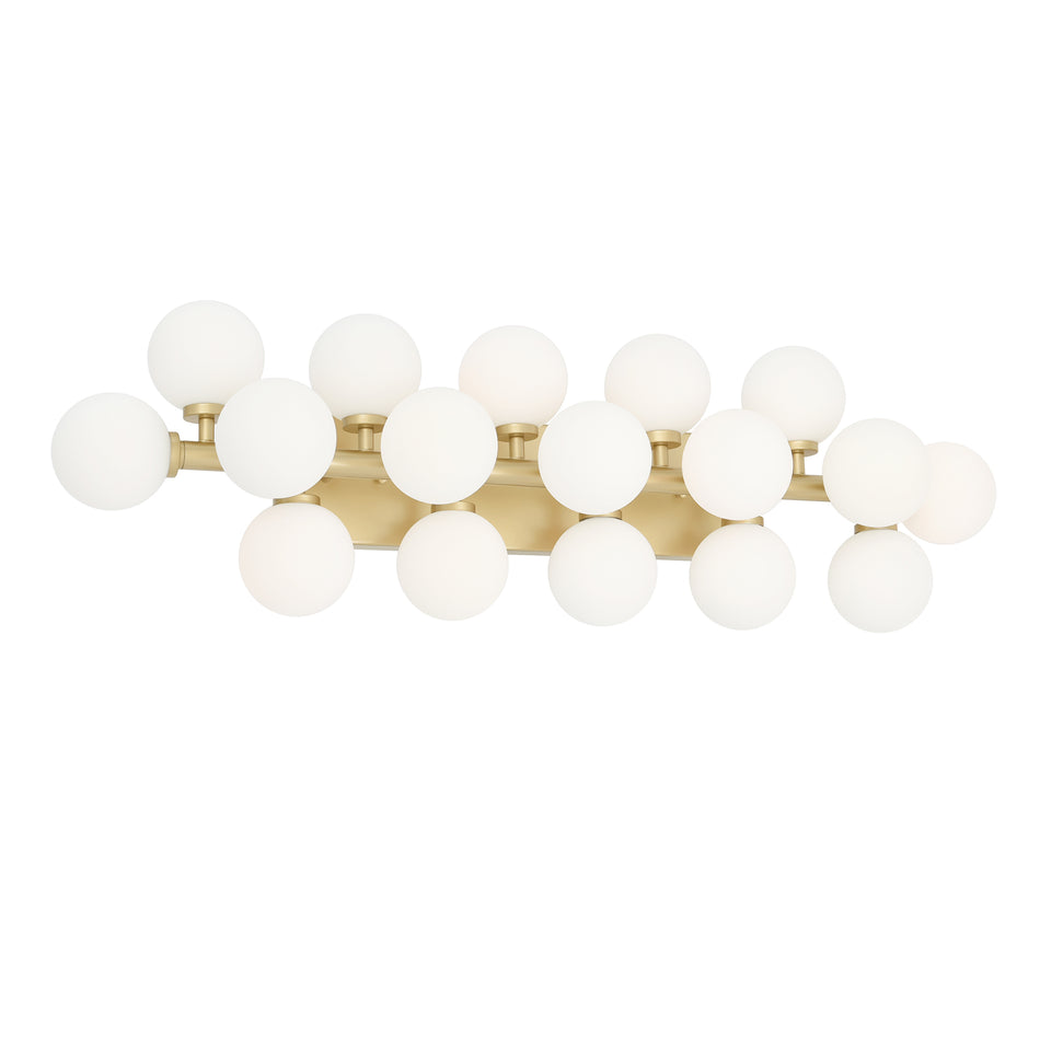 Arya 17 Light Satin Gold Wall Sconce
