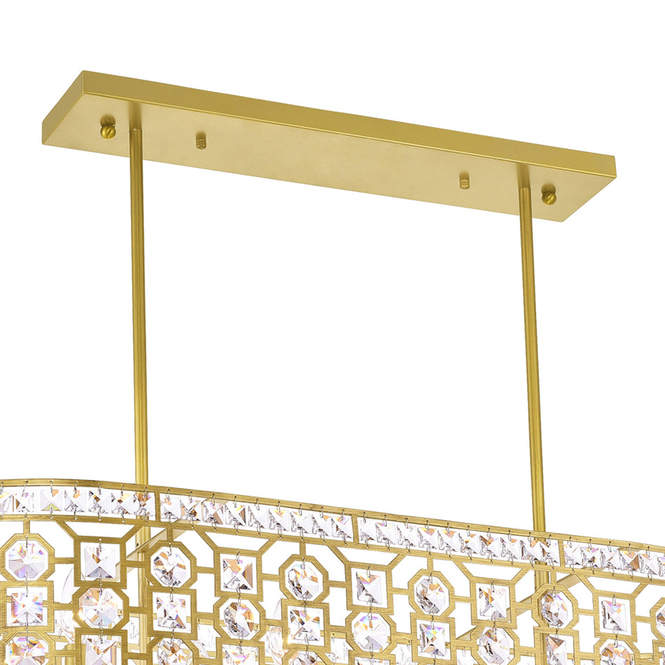 Belinda 8 Light Champagne Chandelier by CWI