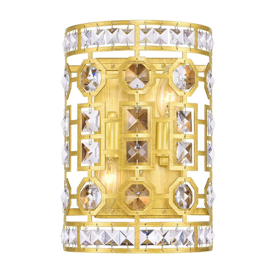 Belinda 2 Light Champagne Wall Sconce by CWI