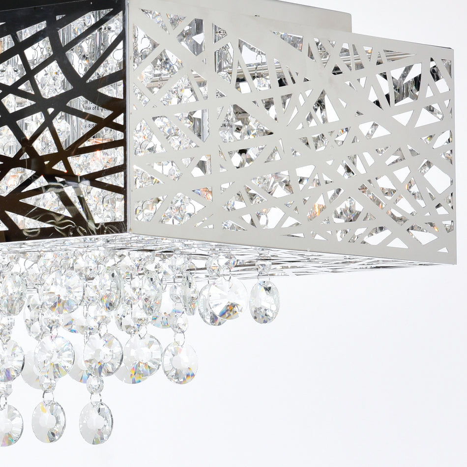 Eternity 9 Light Chandelier With Chrome Finish by CWI