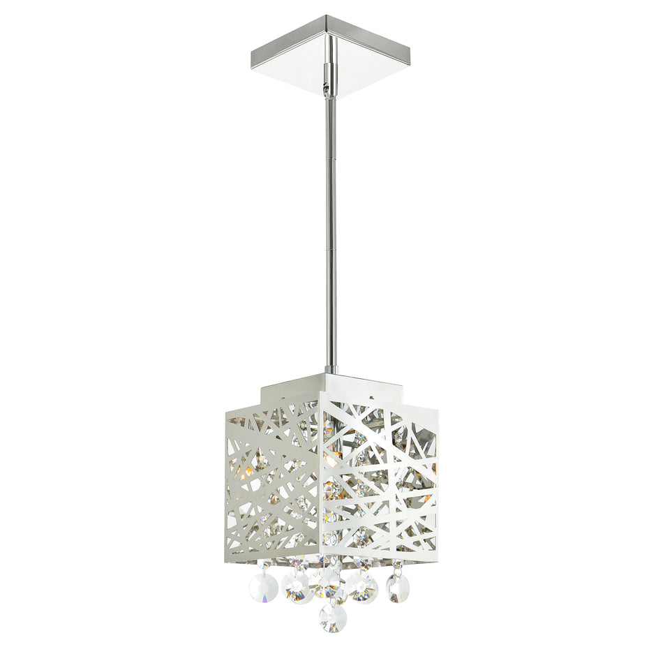 Eternity 1 Light Pendant With Chrome Finish