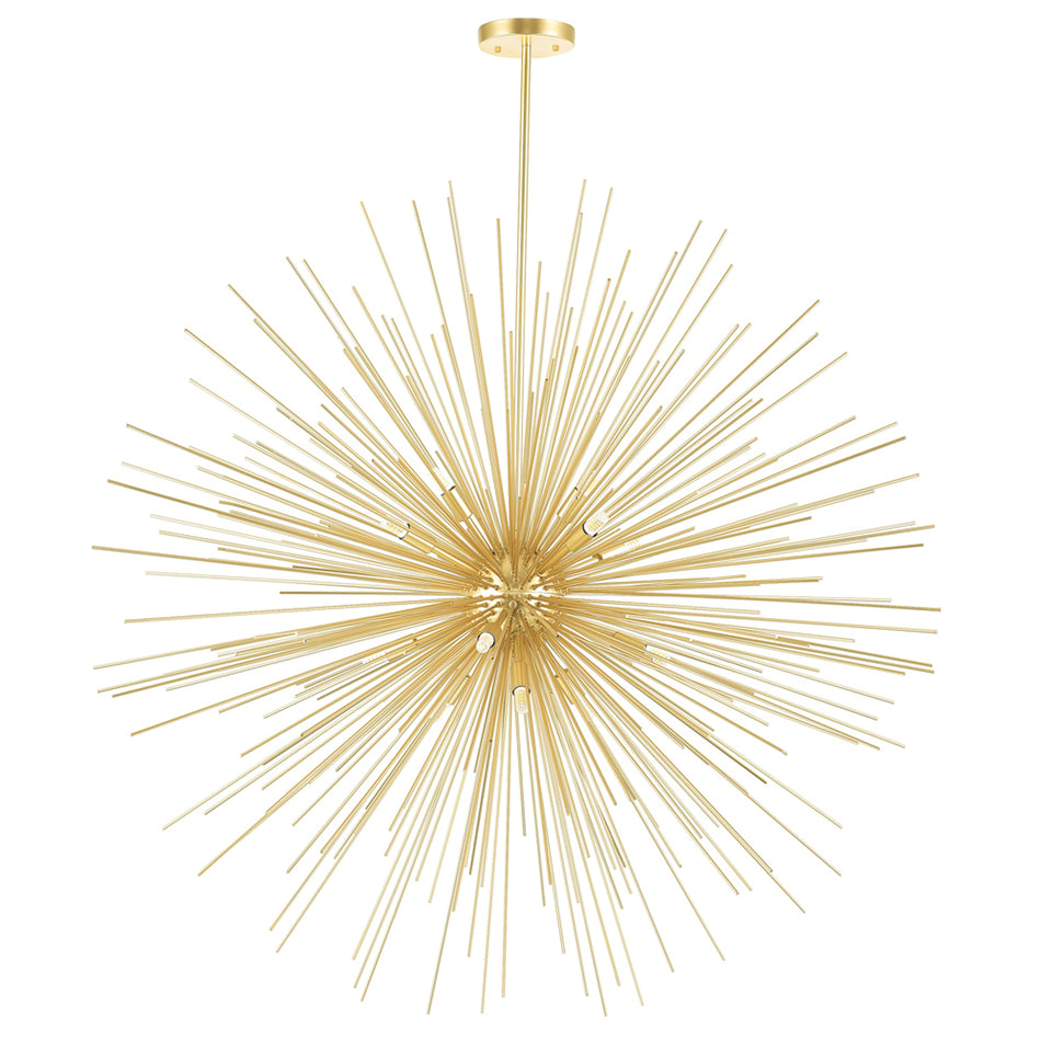 Savannah 14 Light 40in Gold Leaf Chandelier