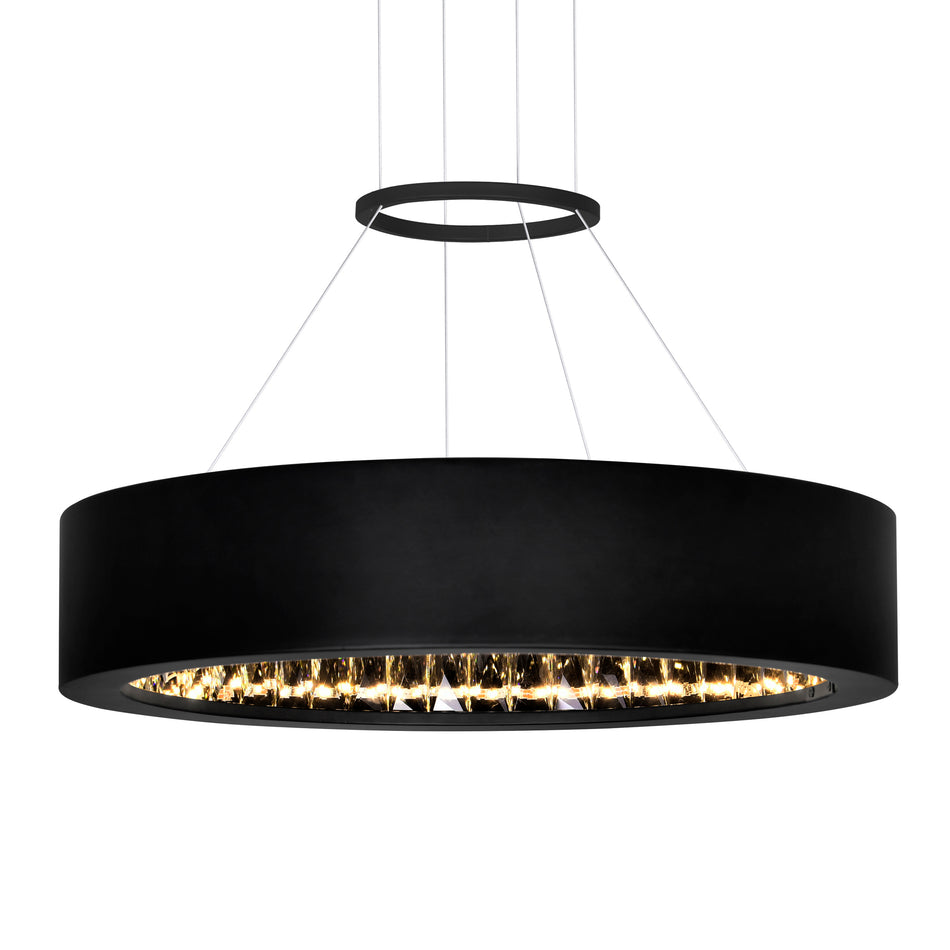 Rosalina LED Chandelier With Matte Black Finish by CWI