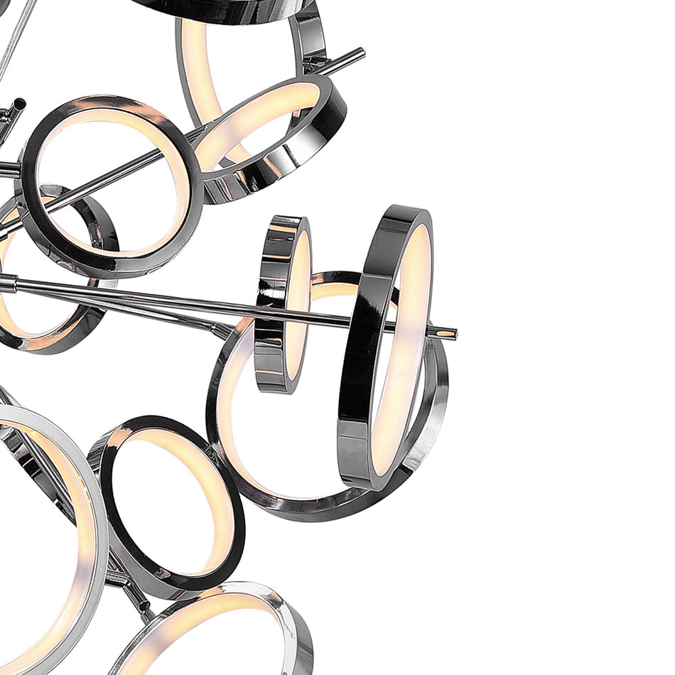 Colette LED Chandelier With Chrome Finish by CWI
