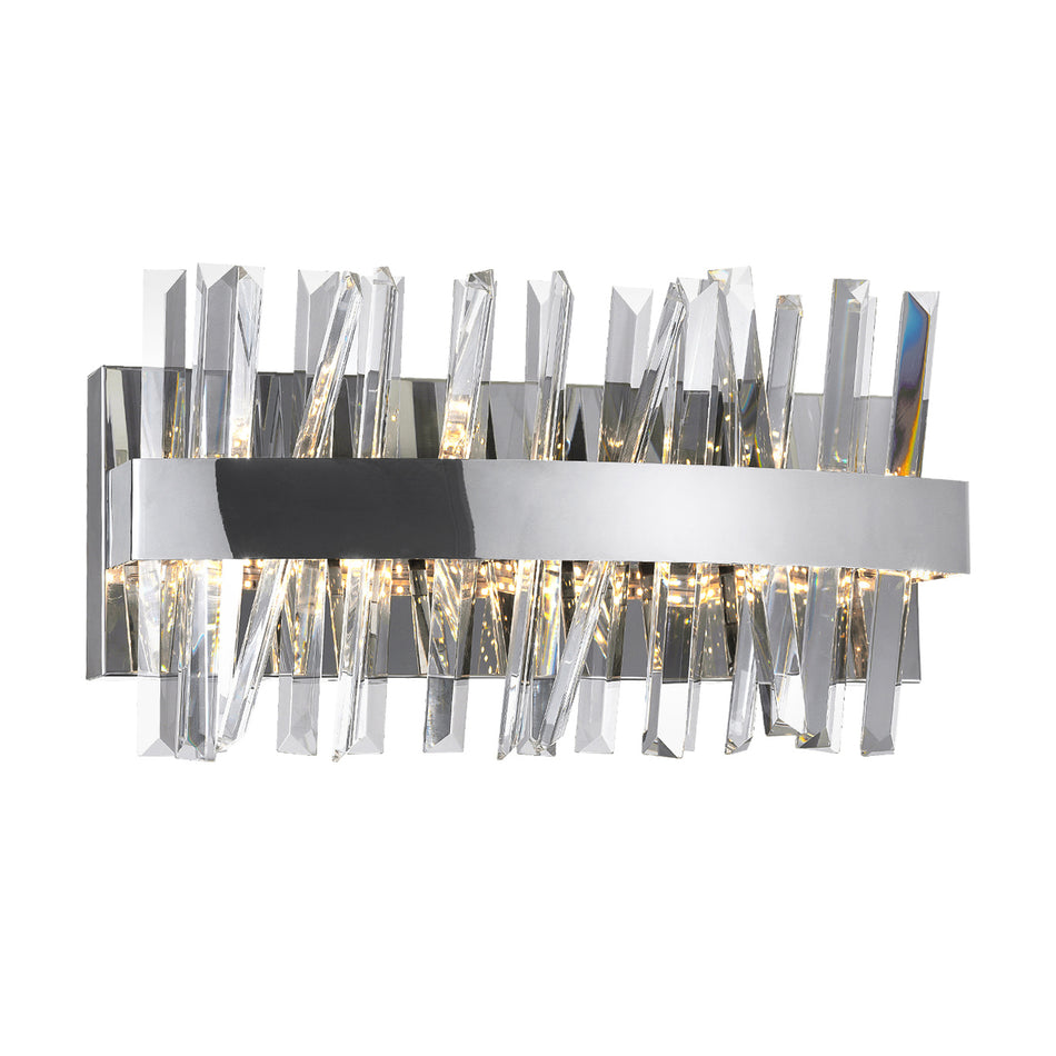 Faye LED Wall Sconce With Chrome Finish