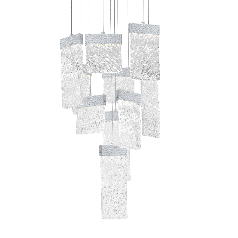 Carolina Integrated LED 20in Pewter Chandelier by CWI