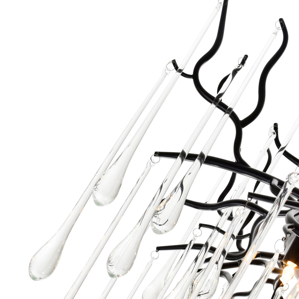 Anita 12 Light Black Chandelier by CWI