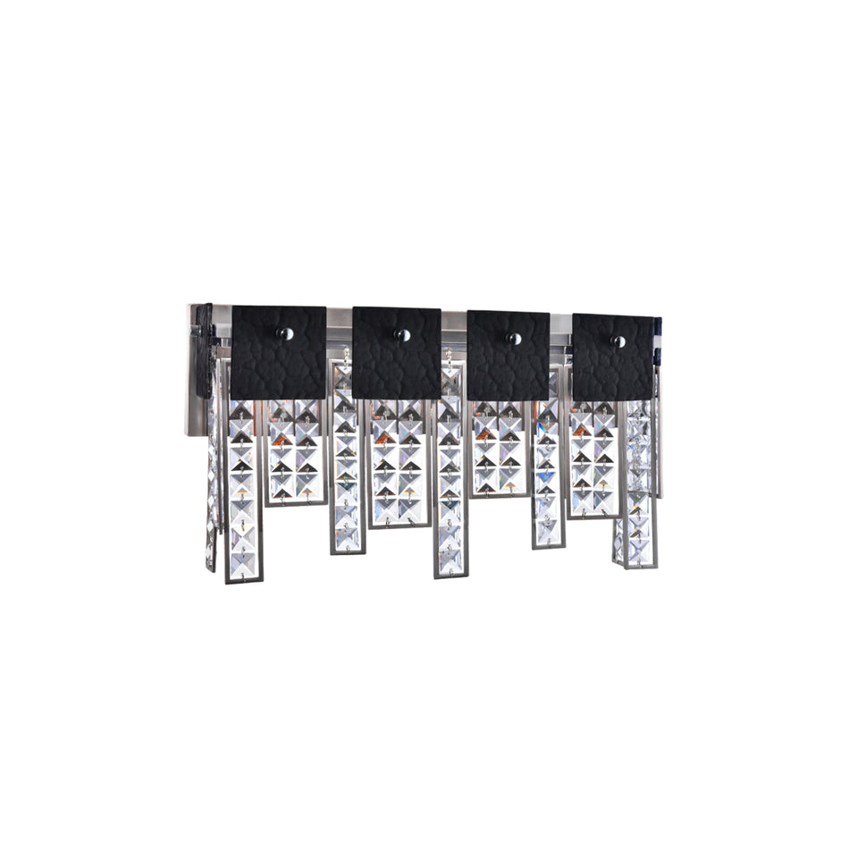 Glacier 3 Light Vanity Light With Polished Nickel Finish