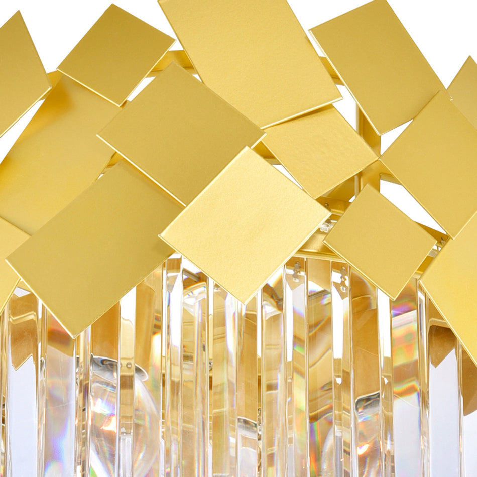 Panache 8 Light Down Chandelier With Medallion Gold Finish by CWI