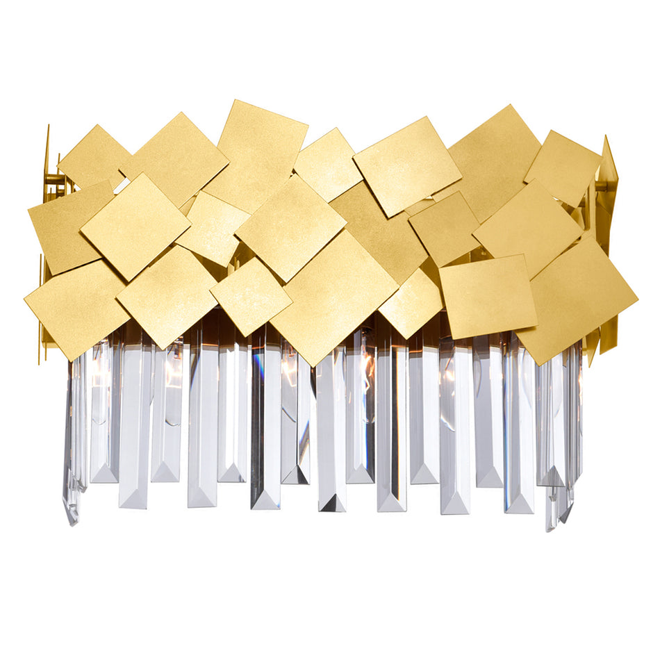 Panache 3 Light Vanity Light With Medallion Gold Finish by CWI