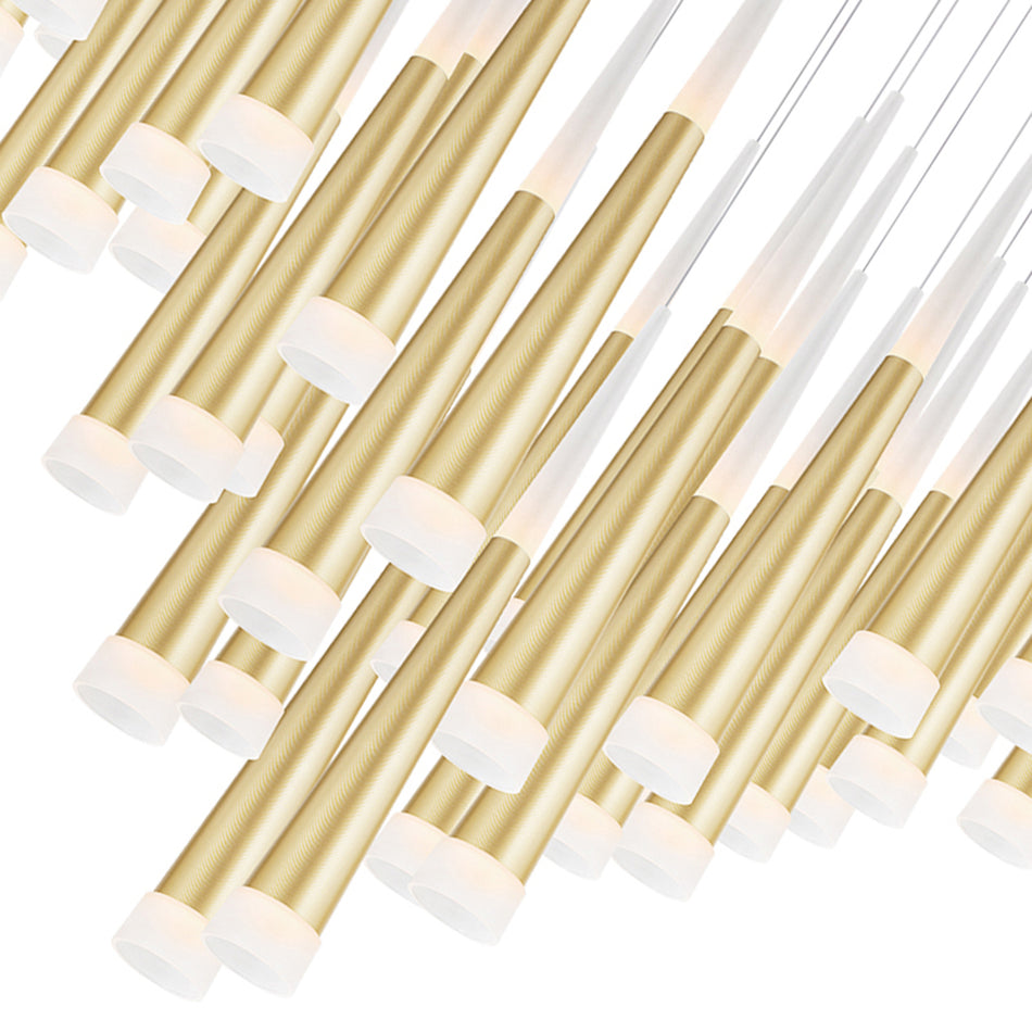 Andes LED Multi Light Pendant With Satin Gold Finish by CWI