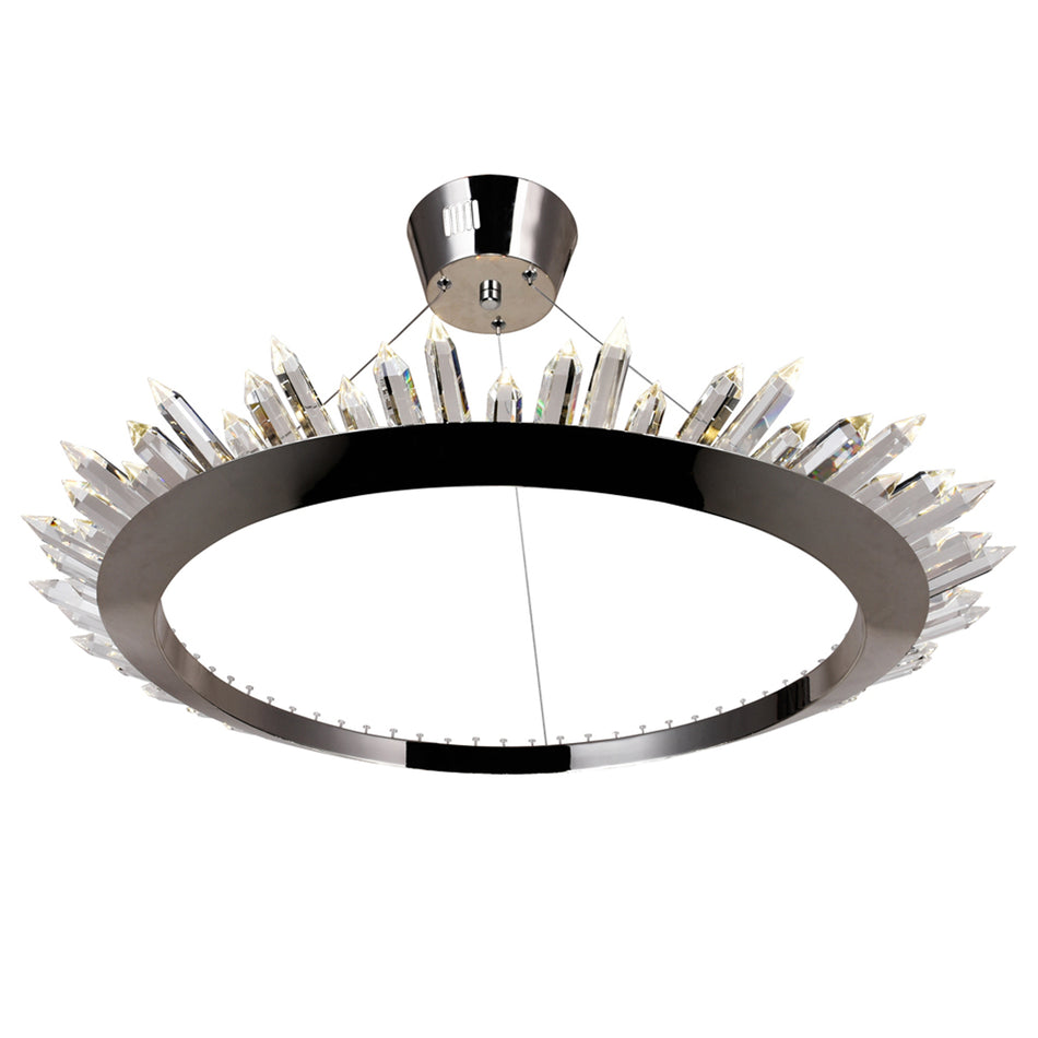 Arctic Queen LED Up Chandelier With Polished Nickel Finish by CWI