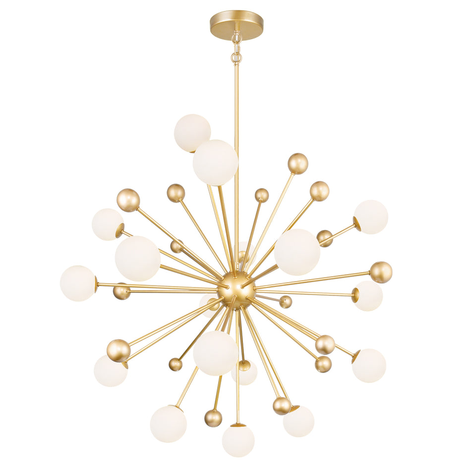 Element 17 Light 39in Sun Gold Chandelier