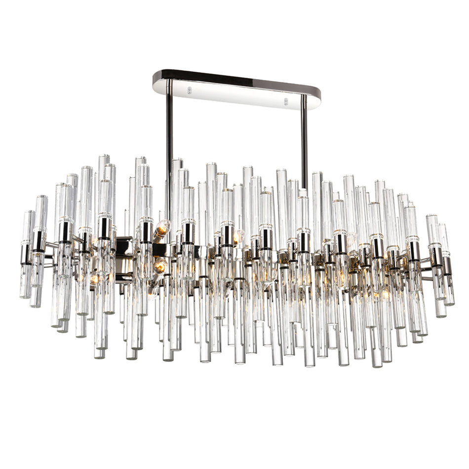Miroir 16 Light 40in Polished Nickel Chandelier by CWI