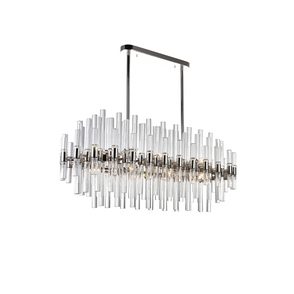Miroir 16 Light 40in Polished Nickel Chandelier