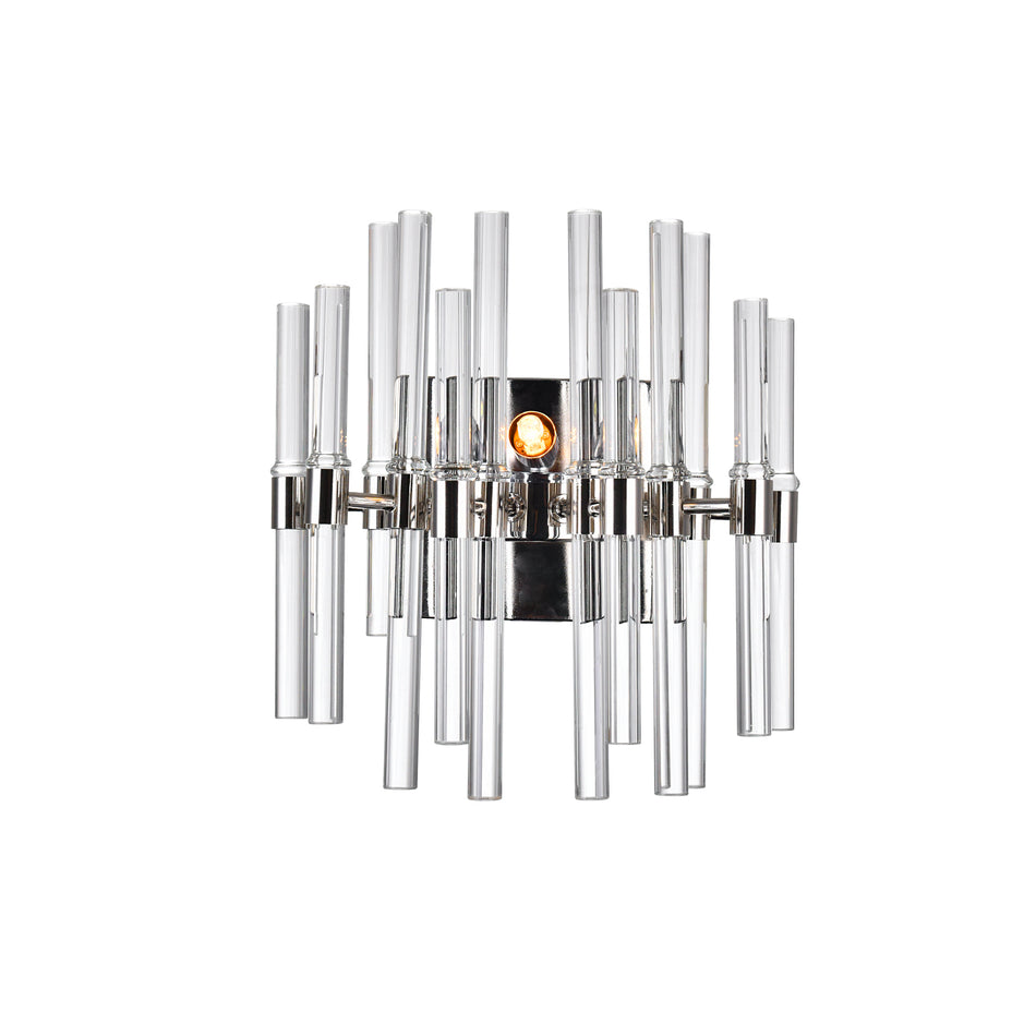 Miroir 2 Light 18in Polished Nickel Wall Light