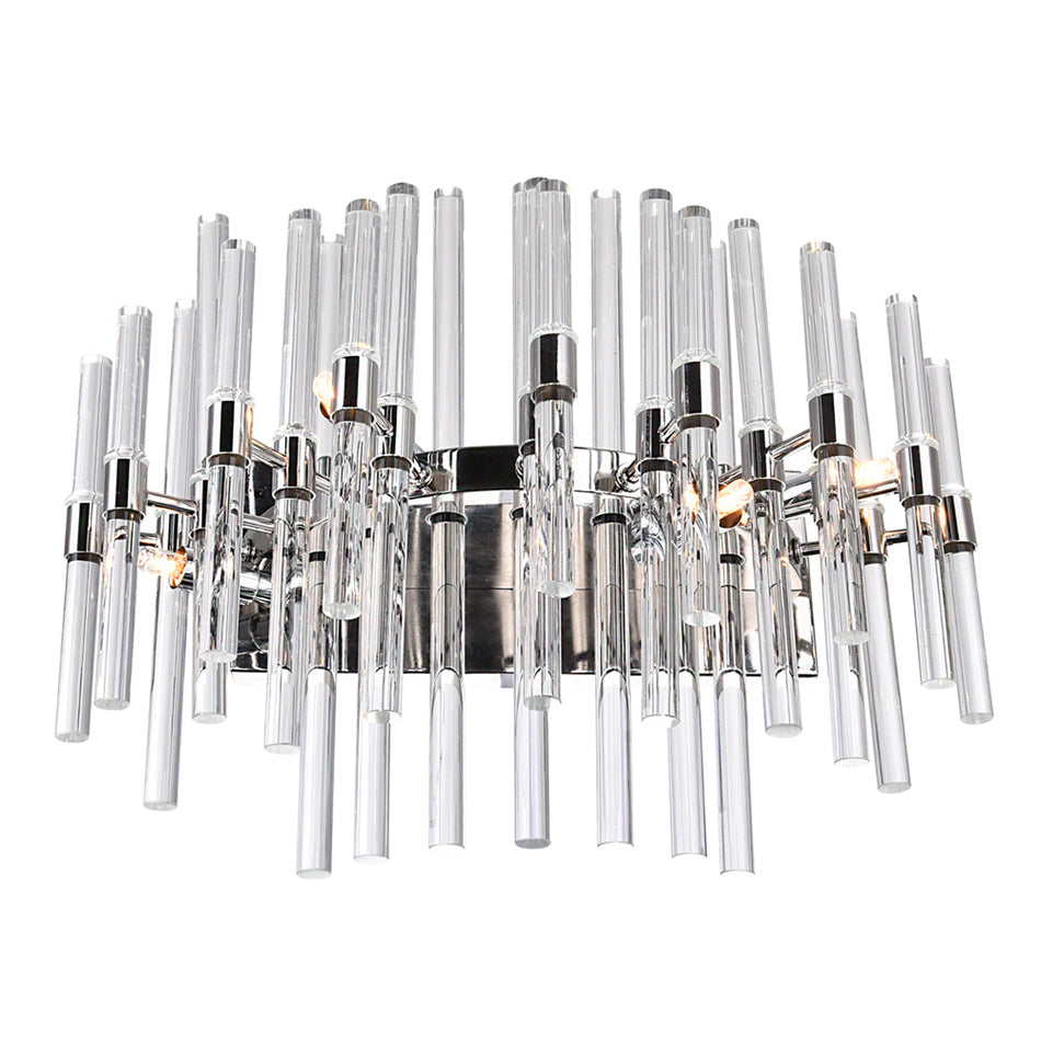Miroir 4 Light 18in Polished Nickel Vanity Light by CWI
