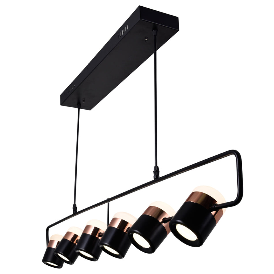 Moxie LED Pool Table Light With Black Finish by CWI