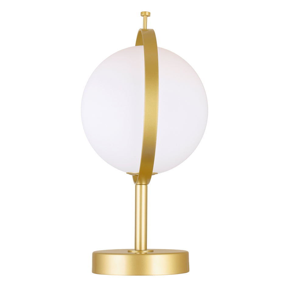 Da Vinci 1 Light 10in Brass Table Lamp by CWI