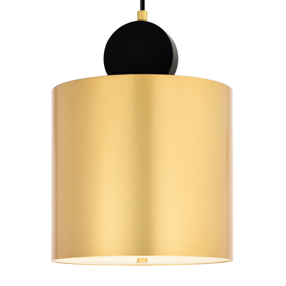 Saleen LED Mini Pendant With Sun Gold & Black Finish by CWI