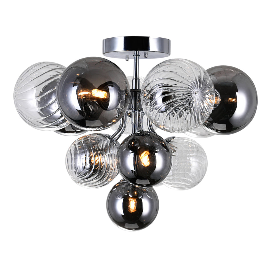 Pallocino 6 Light 16in Chrome Flush Mount