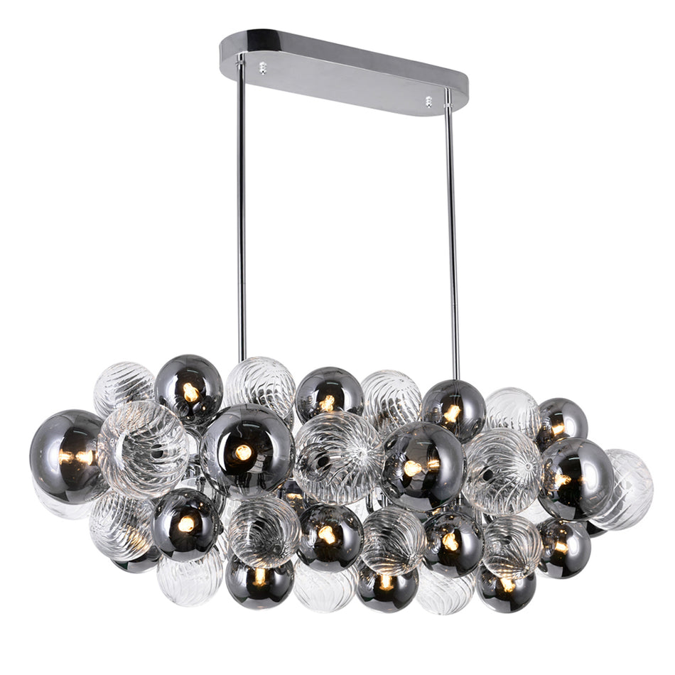 Pallocino 27 Light 39in Chrome Chandelier