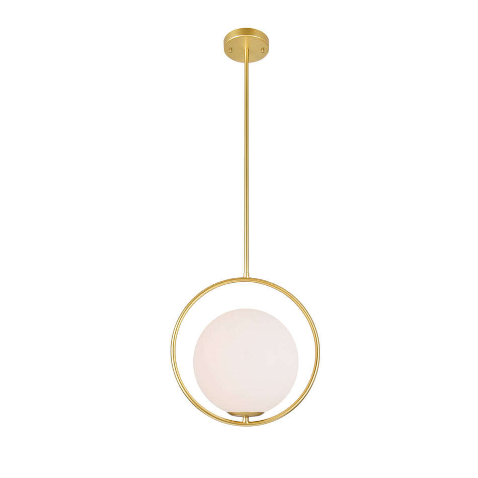Celeste 1 Light 14in Medallion Gold Mini Pendant